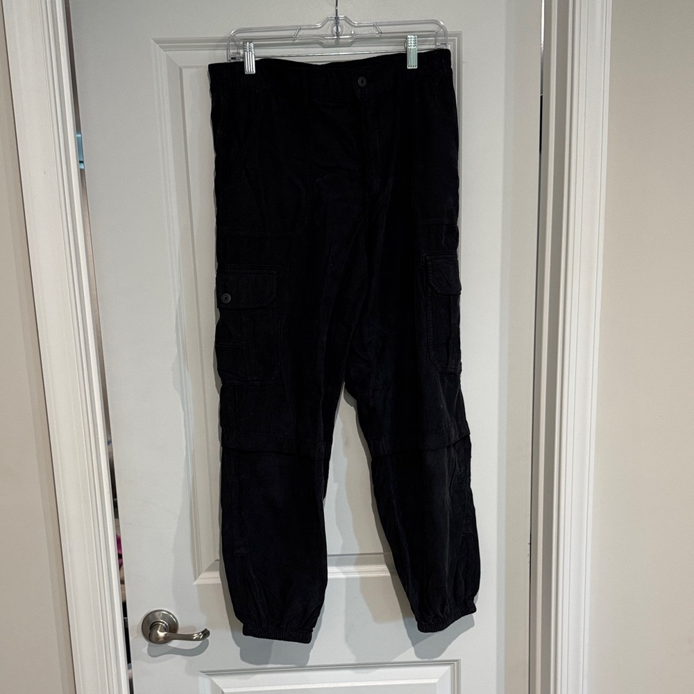 American Eagle Outfitters Black Cargo corduroy Pants